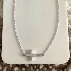 Side Cross Necklace